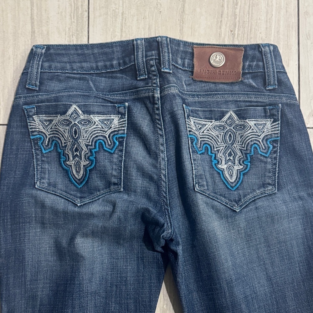 Antik Denim Dark Blue Boot Cut Jeans - Picture 8 of 10